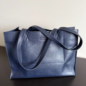 Banana Republic Navy Leather Bag